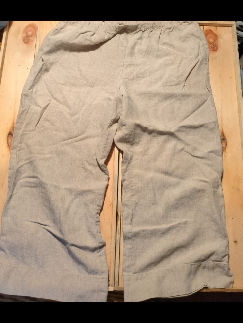 J jill Cropped linen pants